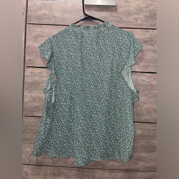 Petite XXL Green Dress Shirt - Picture 3 of 8